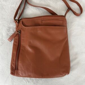 Brown Leather Crossbody Bag